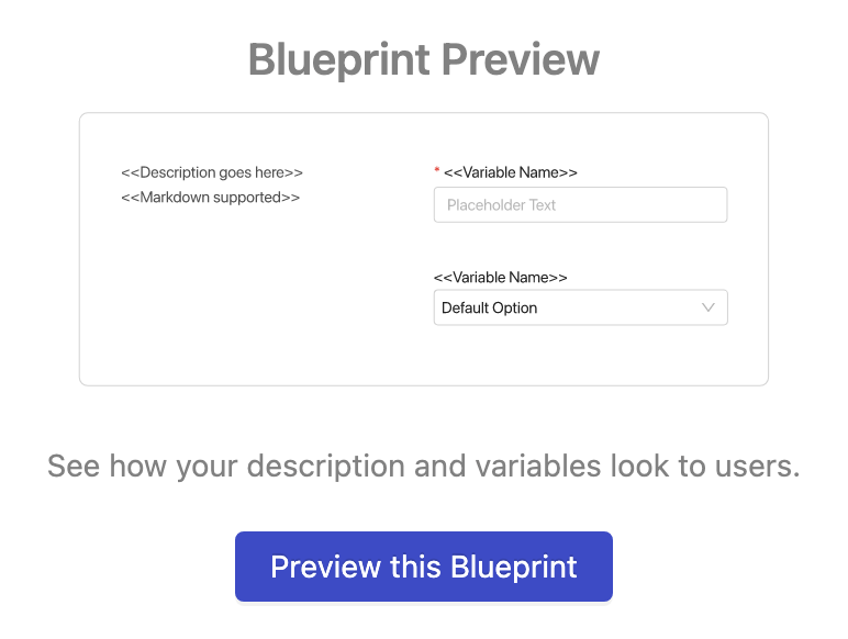 Every Blueprint has the ability to preview what it will look like to users.